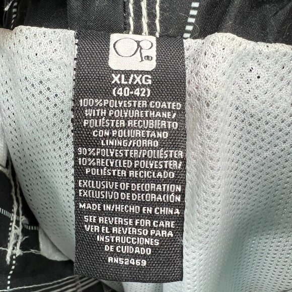 OP Ocean Pacific Mens Board Shorts Extra large 40/42 Black Swimsuit Pockets - Picture 6 of 11